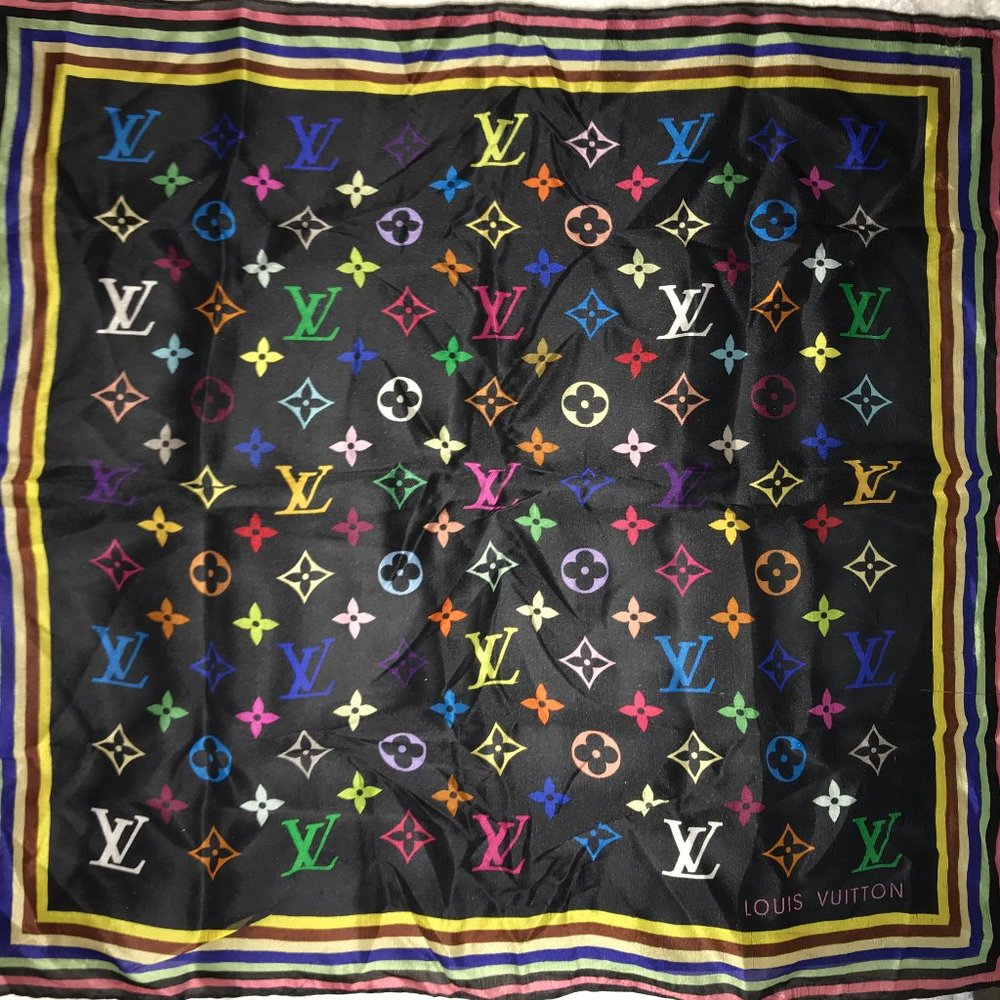 Louis Vuitton - Takashi Murakami Vintage Multicolor Monogram - 2006 Scarf